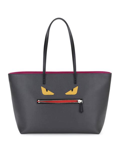 fendi monster shopping bag|fendi tote bag vintage.